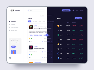 Cryptocurrency UX | 🌒  Black & White