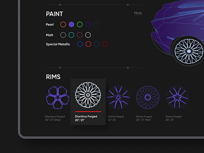 Lamborghini Car Configurator | detailed by Ana Tarasenko on Dribbble