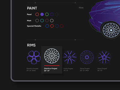 Lamborghini Car Configurator | detailed branding car configurator redesign web