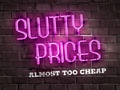 Bk Slutty Prices advertising burger king photoshop