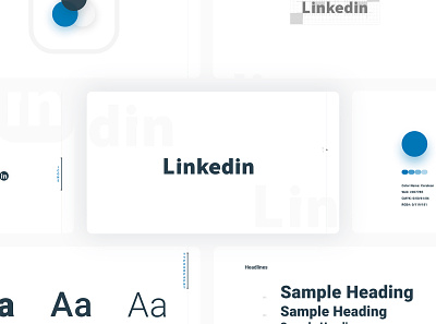 LinkedIn Redesign brand color designer interface logotype redesign typography