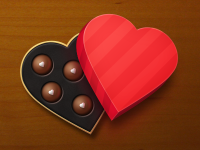 Candy Box box candy chocolate heart icon india valentine wood