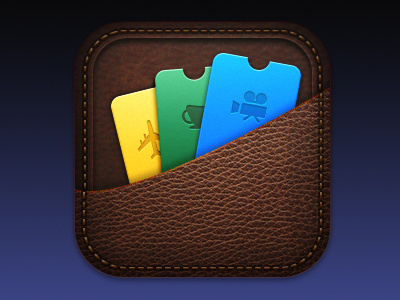 Passbook apple coffee icon ios iphone passbook