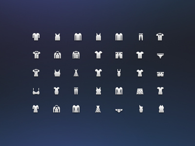 Costume Icons icons 32px 16px glyph shopping cloth costume