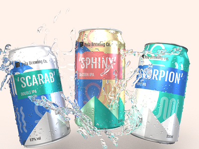 Pola Brewing - beer can design/rendering