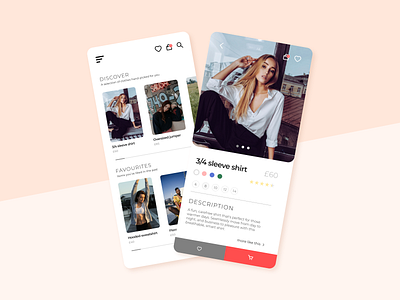 Fashion Phone UI ecommerce mobile mobile ui ui