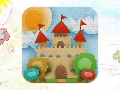 Creativium — Paper Theater HD app game icon ios ipad iphone kids paper