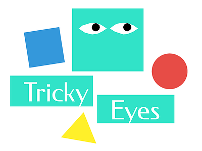 Tricky Eyes Splash Screen indesign ios logo typography