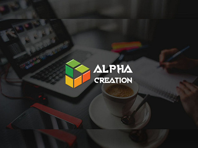 Logo Design [ALPHA CREATION] branding design flat icon illustration logo typography vector youtube banner youtube logo