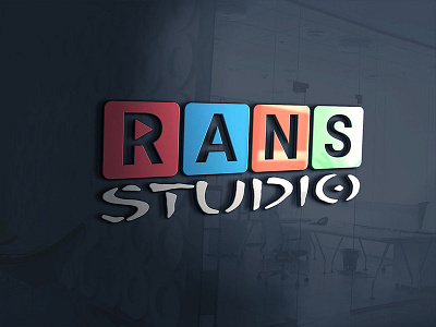 Logo Design [RANS STUDIO] 3d logo design branding logo logo deisgn square logo studio youtube banner youtube logo