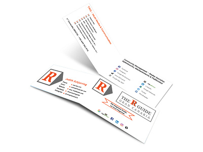 Folded Business Card branding busines card