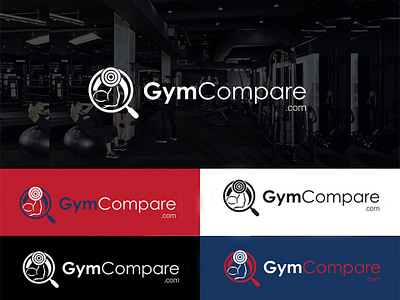 Logo Design [GymCompere] branding design flat gym app gym logo gymnast logo