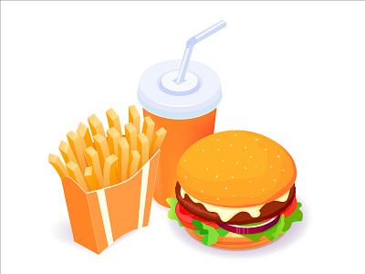 Fast Food adobe illustrator cola fast food french fries illustration vector