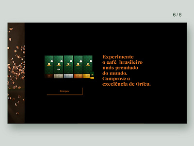 Orfeu Coffee Website branding design flat icon key visual ux vector web website