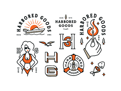Harbored Goods Brand Elements