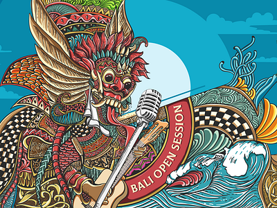 Barong hand drawing illustration by Bromocorah99 on Dribbble