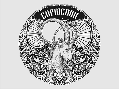 taurus zodiac hand drawing illustration art artistic design hand drawn illustrator inking tattoo tshirt vector