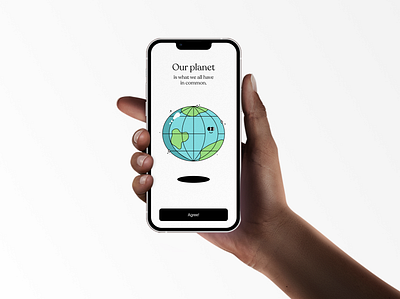 Our Planet app design graphic design illustration minimal ui