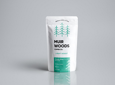 Muir Coffee Coffee Bag branding design logo sketch typography