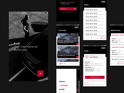 Audi ACI Application app design figma ui ux