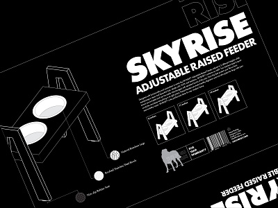 Skyrise | Packaging Project 2d animal black branding design dog flat graphic design illustration illustrations indentity minimal packaging typogaphy vector