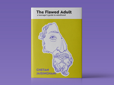 The Flawed Adult | Book Cover 2d art artwork book book cover clean cover cover art cover design design graphic design illustration minimal print typogaphy vector