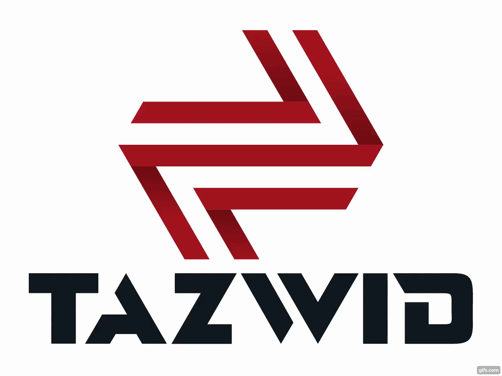 Tazwid Logo 2d animated gif animation branding design gif lettering logo logo design logotype minimal motion motion design typogaphy vector