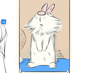 Proud Opie adobe fresco animal illustration animal illustrator bunny bunny art cute flat fun rabbit white rabbit