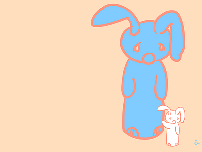 My little bun bun bunny bunny art digital art work in progress