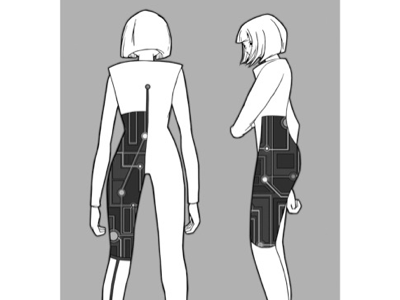 Black and white black and white character design comic digital art digital illustration illustration illustrator nerve pain pattern