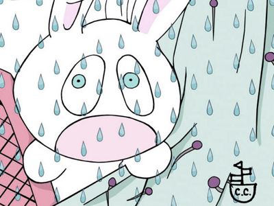 Rainy day blues art bunnies bunny art digital art digital illustration digital sketching illustration illustrator