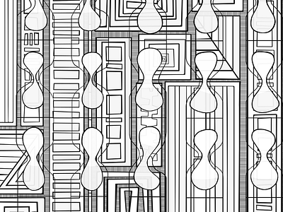 Black and white pattern black outline digital art digital drawing digital illustration digital sketching illustration illustrator outline art