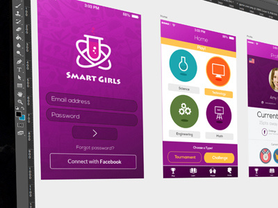 Smart Girls app ui