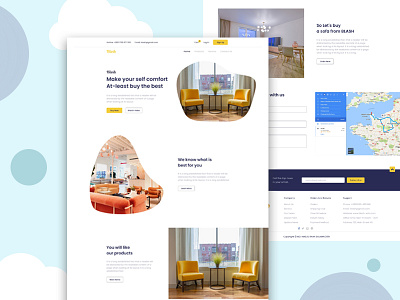 Furniture-Landing Page creative design creative agency design furniture design landing page ui ux web design