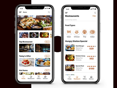 Restaurant App 2019 clean creative design design mobile app design restaurant restaurant app ui