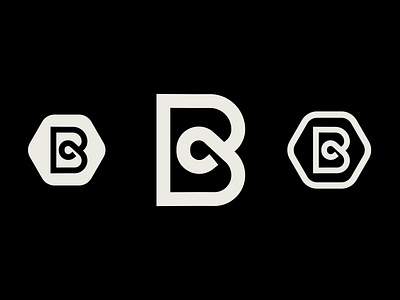 Bel-Aire Logo b b logo b monogram black branding cream hand lettering hexagon identity letter letter b logo monogram type mark typgraphy vector wordmark