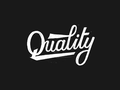 Quality Hand Lettering black cream hand lettering lettering quality type typography word