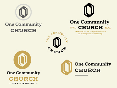 One Community Church Badges badge badge logo black letter church church logo letter mark letter o letter o logo one type logo word mark
