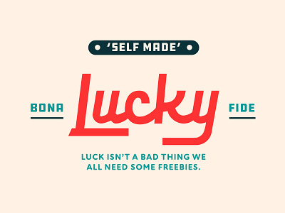 Luck Hand Lettering hand lettering l lock up l logo letter l letter l lock up letter l logo lock up logo logotype luck procreate typography vector wordmark