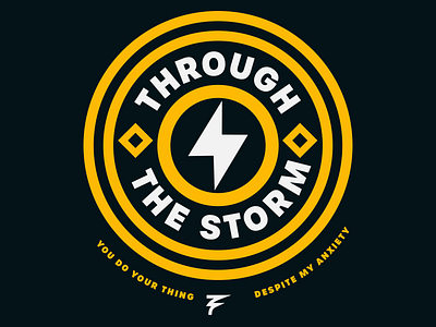 The Storm badge badge design blue christian church circle flag iconography illustrator lightning logo shape simple symbol thunder thunderbolt typography white wind yellow