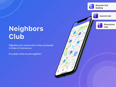 Neighbors Club - Mobile application application branding design ui uiux webdesign