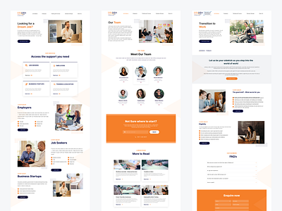 Website for Job Seekers branding design graphic design illustration landing page ui uiux ux vector web webdesign