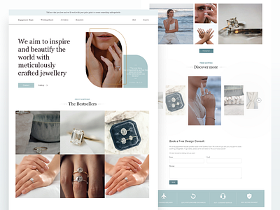 Jewelry campaign marketing design branding design graphic design ui uiux ux webdesign