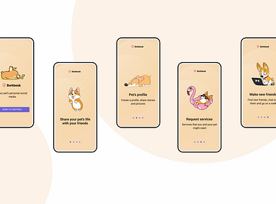 Borkbook - onboarding process android android app design material design materialdesign mobile app mobile application mobile design mobile ui onboarding onboarding process onboarding screens sketch ui