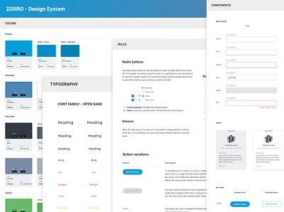 Zorro - Design System atomic design atomic design principles components design design principles design system design systems design tockens productdesign rules sketch styles zepling