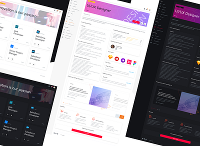 Corporate website - Light/Dark admin panel type corporate design corporate website corporate website design dark mode design light mode sketch ui web webdesign website