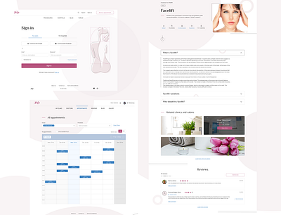 Voila - Appointment scheduling application appointments beauty blog book appointment branding calendar ui design doctors goldenratio product design responsive design reviews schedule app sketch typography ui web website whimsical