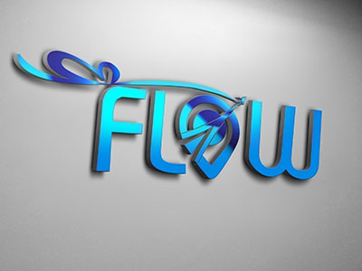 Logo Design Flow adobe illustrator branding design graphic design illustration illustrator logo logo design typography vector