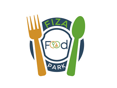 FIZA Food Park Logo adobe illustrator branding graphic design illustration illustrator logo logo design minimal vector