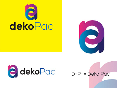 Deko Pac Modern Minimalistic logo design..